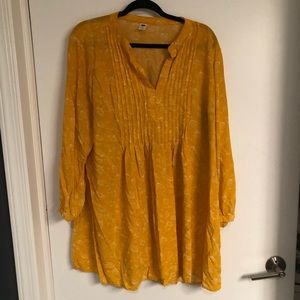 Mustard Yellow Print Tunic